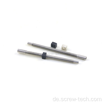 Mini 4mm Trapezgewindespindel 1mm Steigung